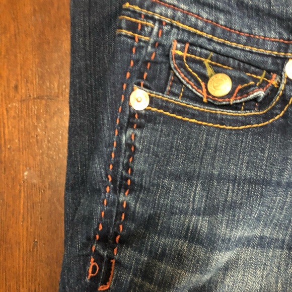 Seven “Legging” jeans Low Rise Dark Wash with Distressing Stretch - Picture 3 of 8